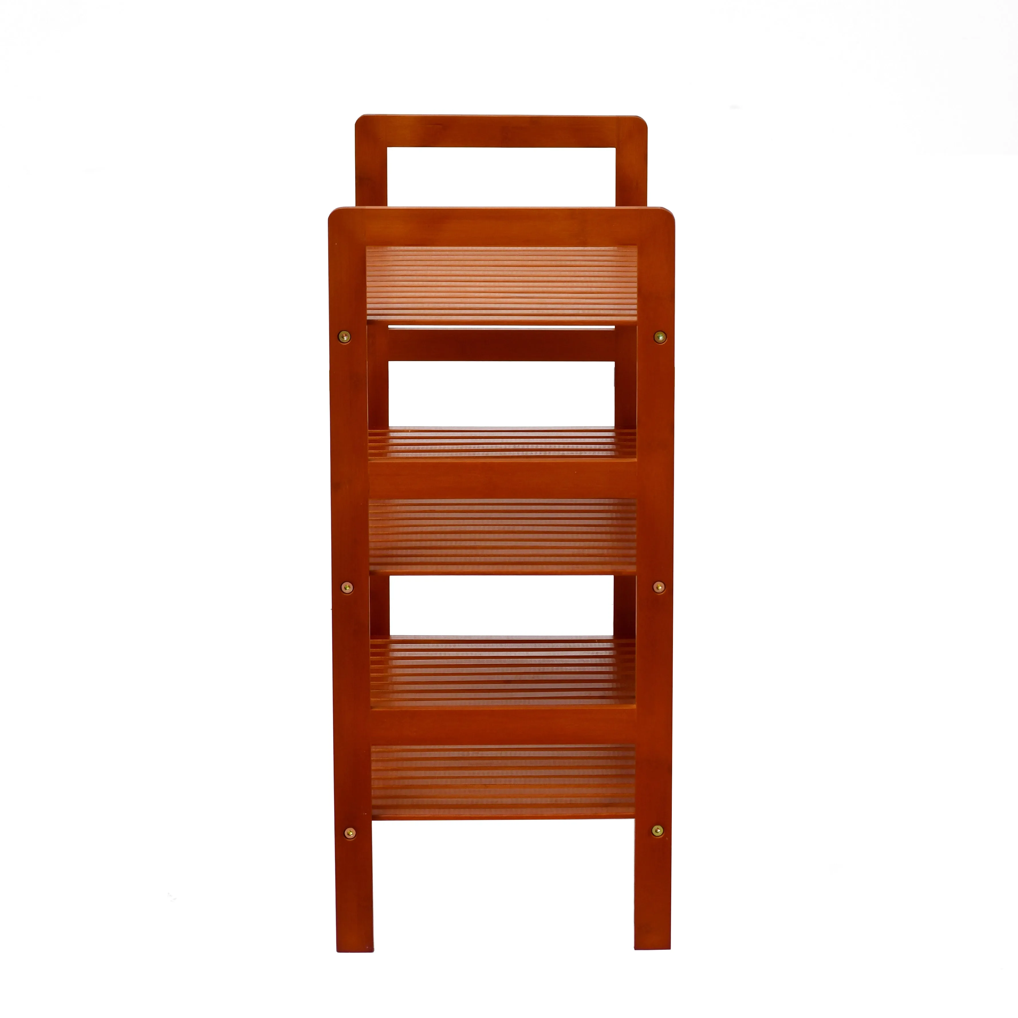 3-Tier Essential Natural Bamboo Shoe Rack Tawny Brown 70x27x60cm