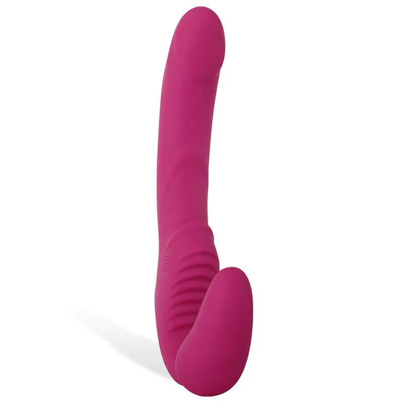 Adam & Eve Eve's Vibrating Strapless Strap-On - Pink