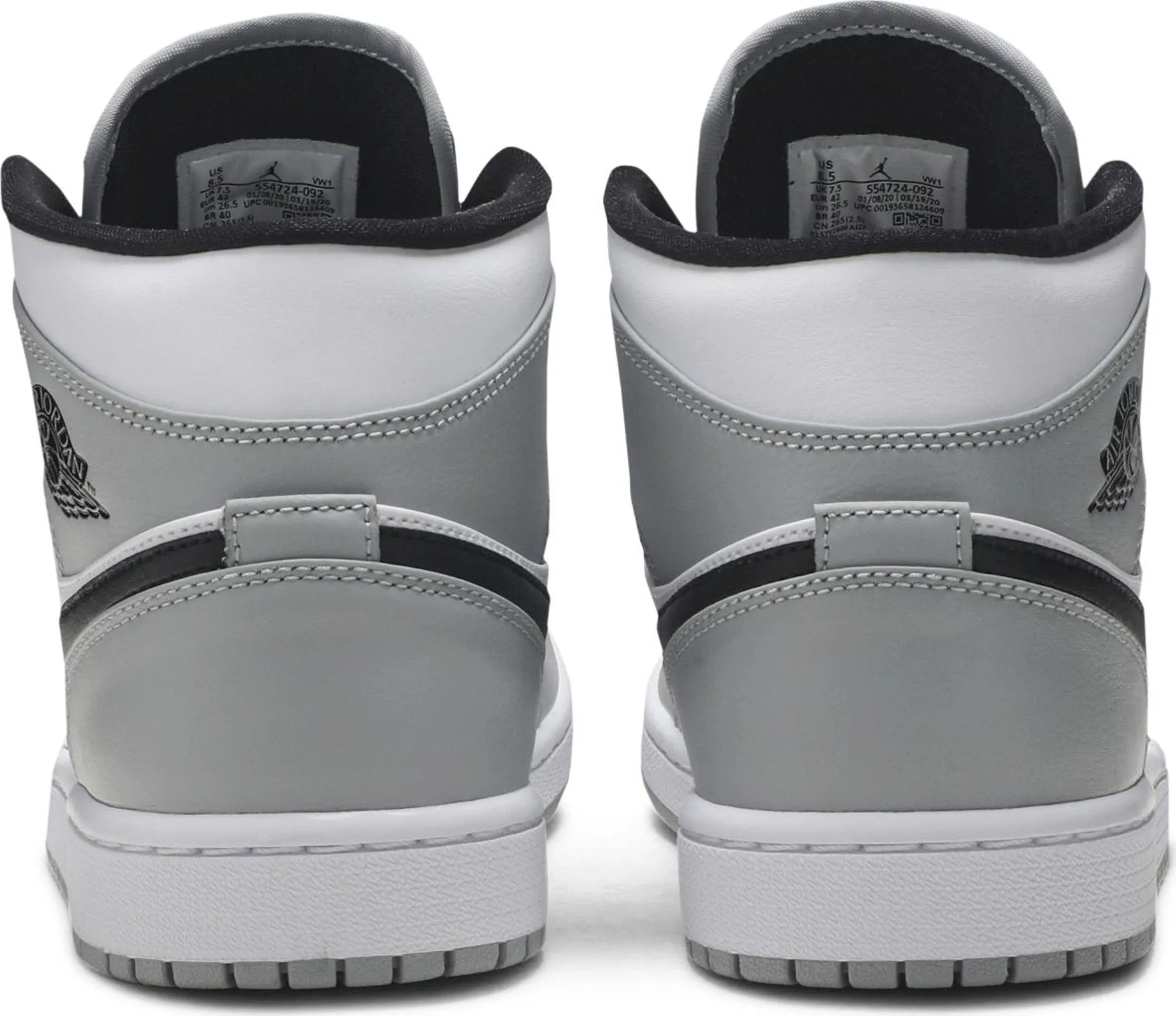 Air Jordan 1 Mid 'Light Smoke Grey'