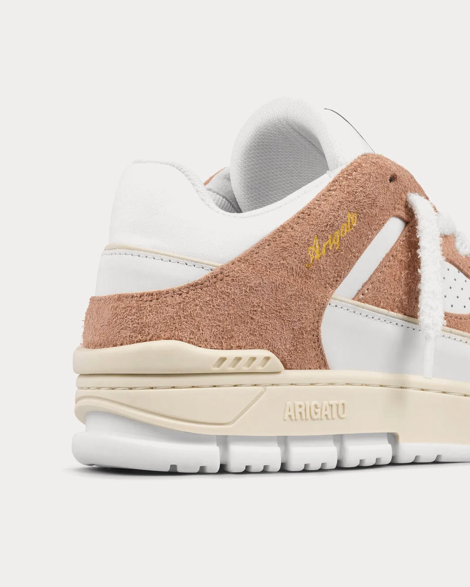 Area Lo Fluffy Off White / Light Brown Low Top Sneakers