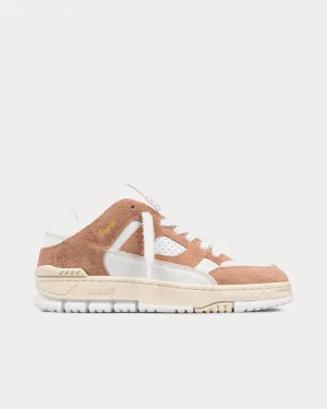 Area Lo Fluffy Off White / Light Brown Low Top Sneakers