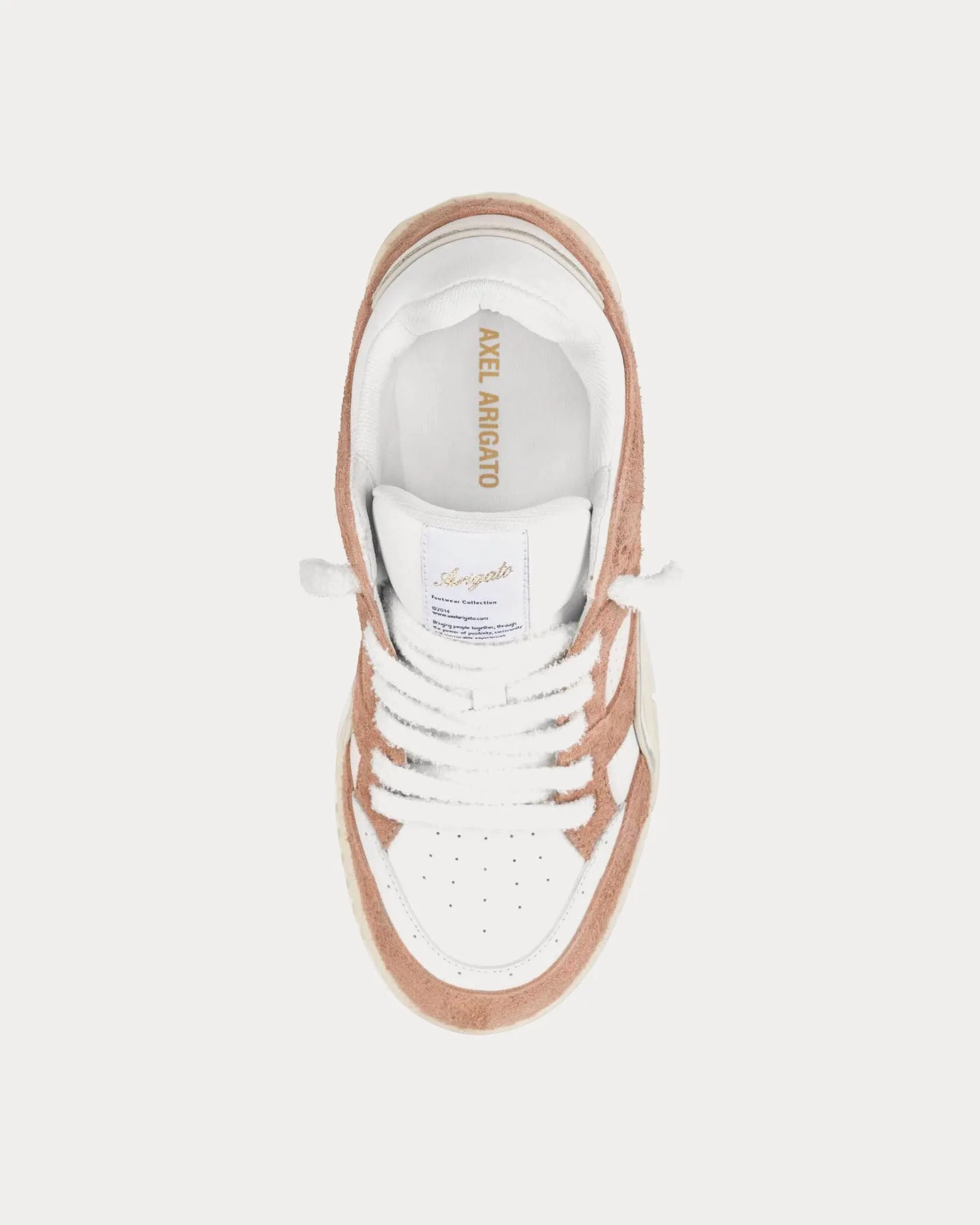 Area Lo Fluffy Off White / Light Brown Low Top Sneakers
