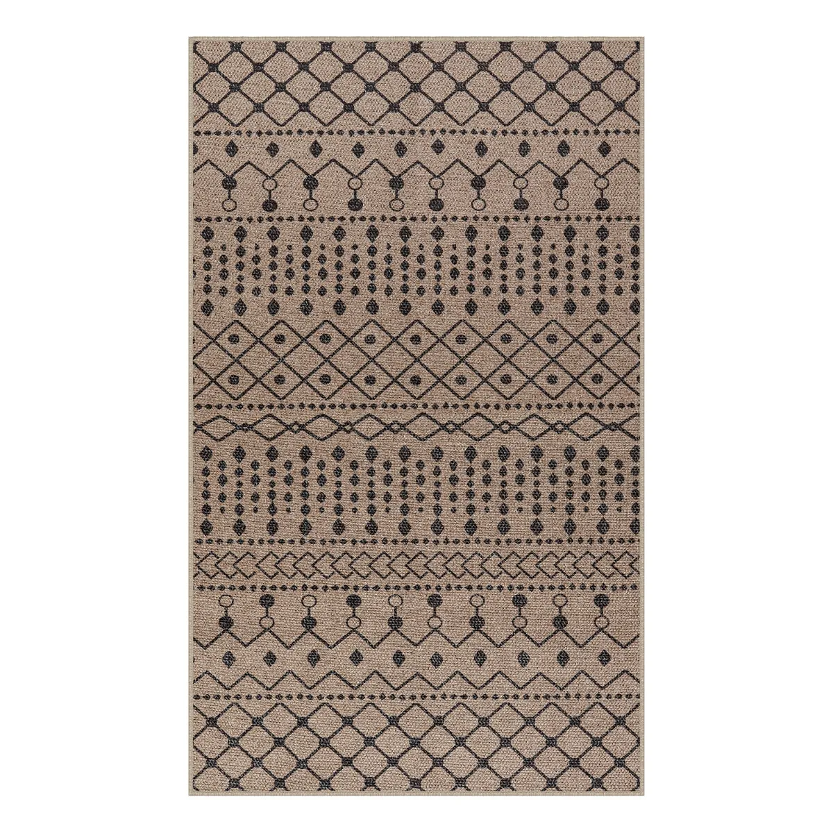 Aude Farmhouse Tribal Easy Jute Beige Rug