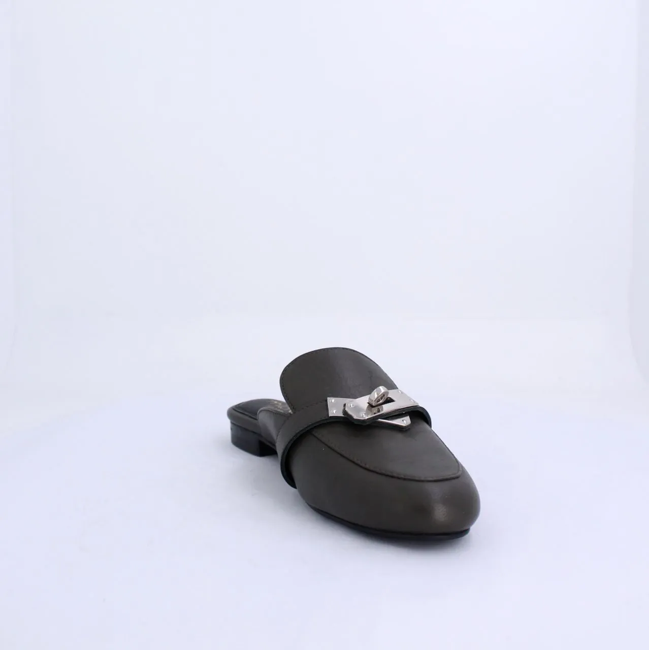 AZEAA MULE LEATHER - KHAKI