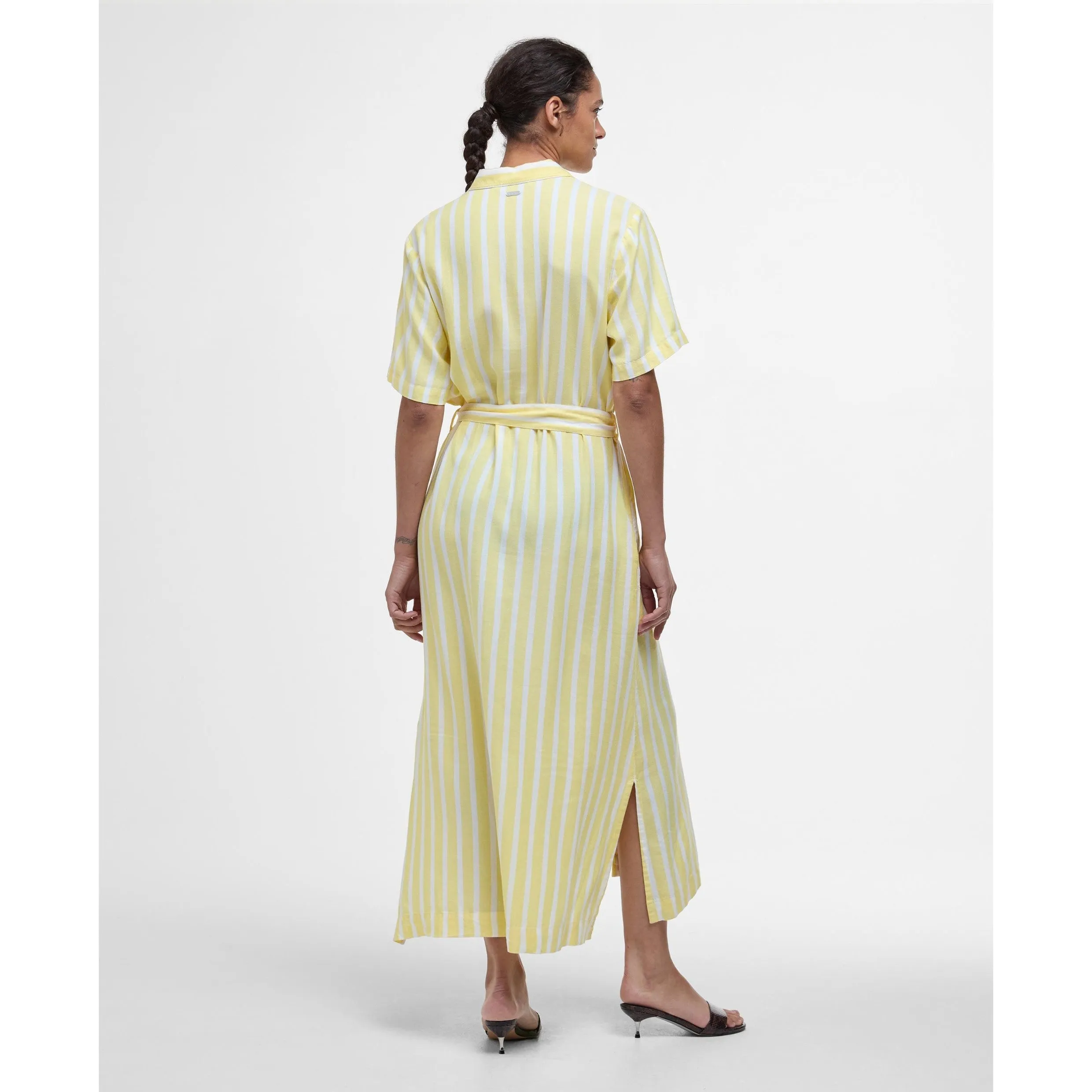 Barbour Adelaide Maxi Dress in Sunray Yellow Stripe LDR0909YE32