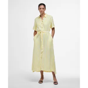 Barbour Adelaide Maxi Dress in Sunray Yellow Stripe LDR0909YE32