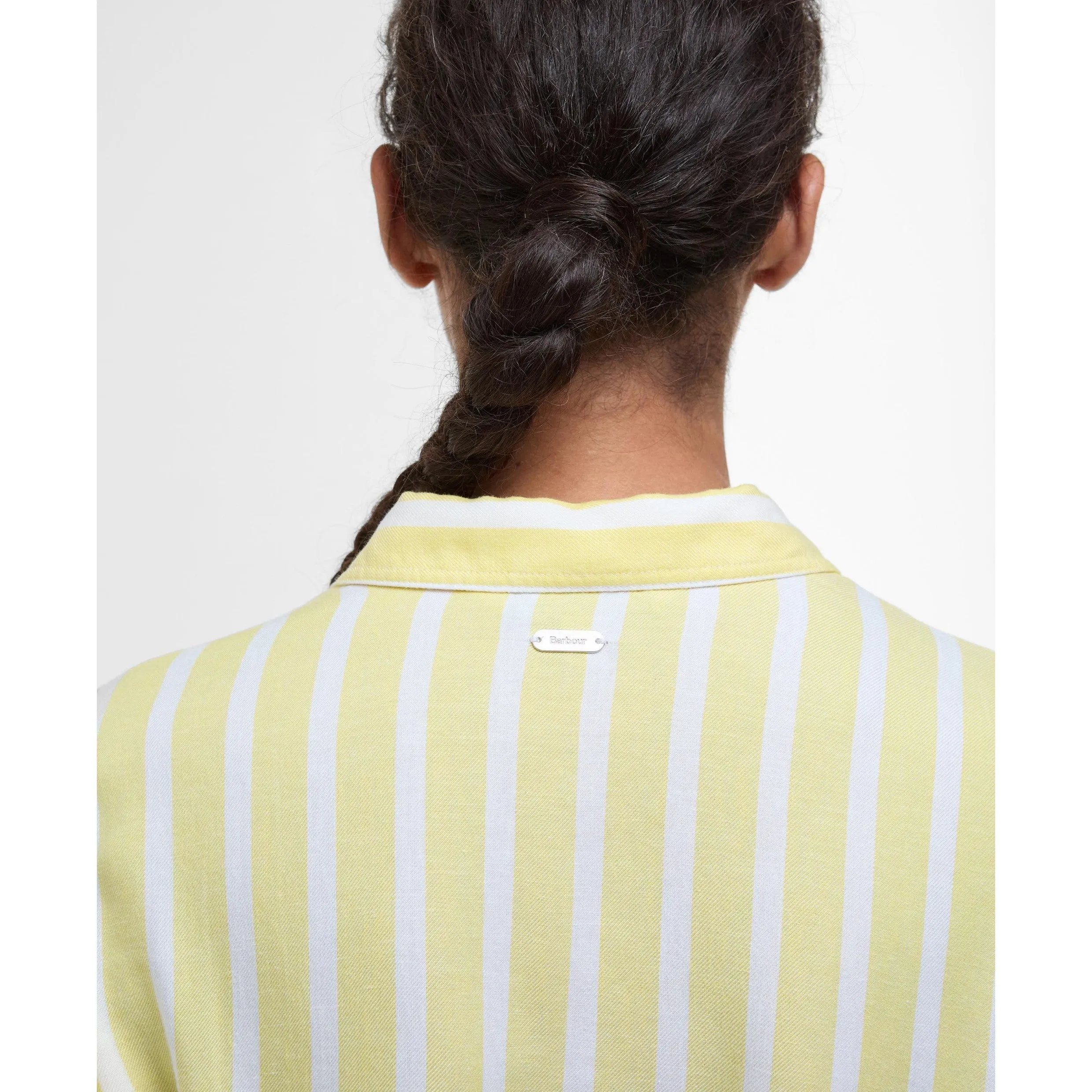 Barbour Adelaide Maxi Dress in Sunray Yellow Stripe LDR0909YE32