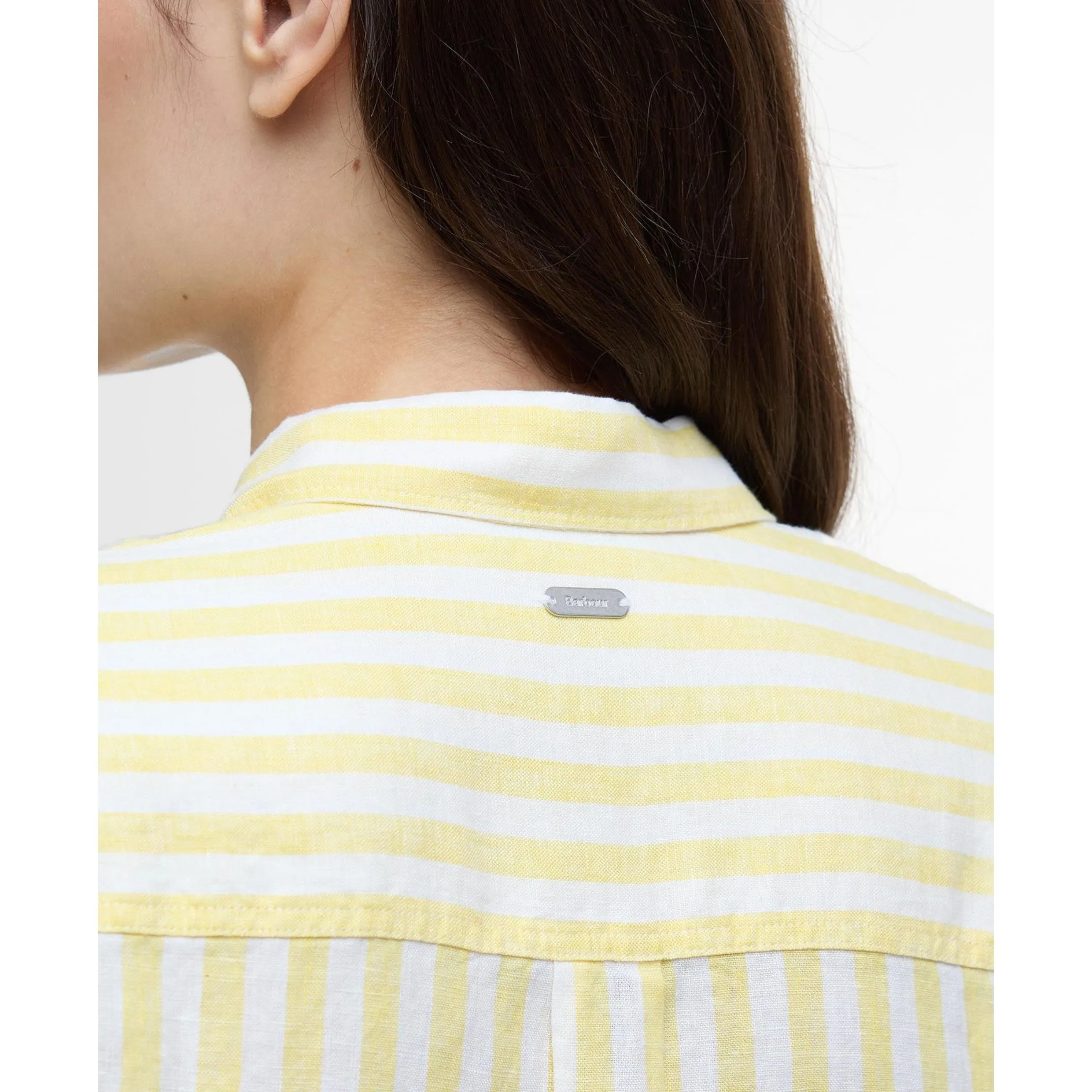 Barbour Adelaide Maxi Dress in Sunray Yellow Stripe LDR0909YE32