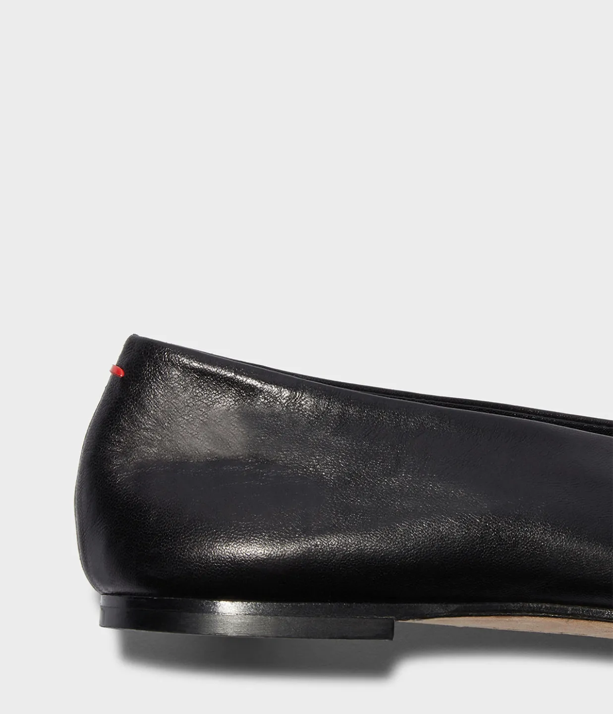 Betty Nappa Leather Flat in Black