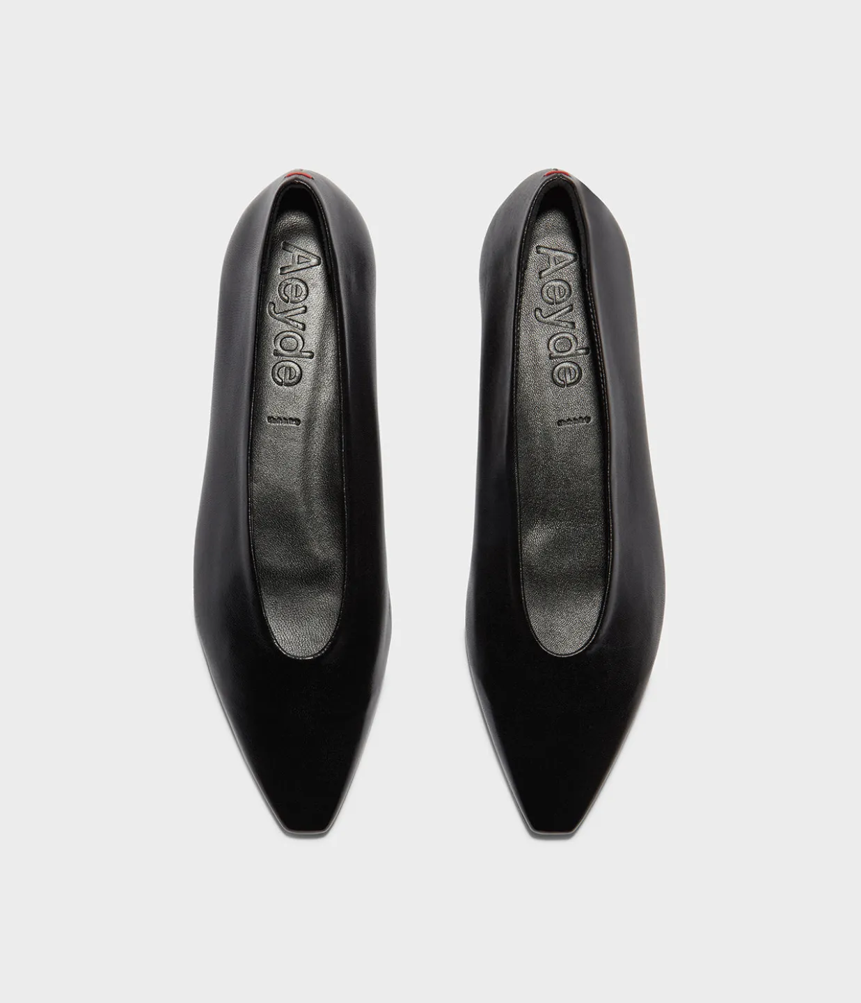 Betty Nappa Leather Flat in Black