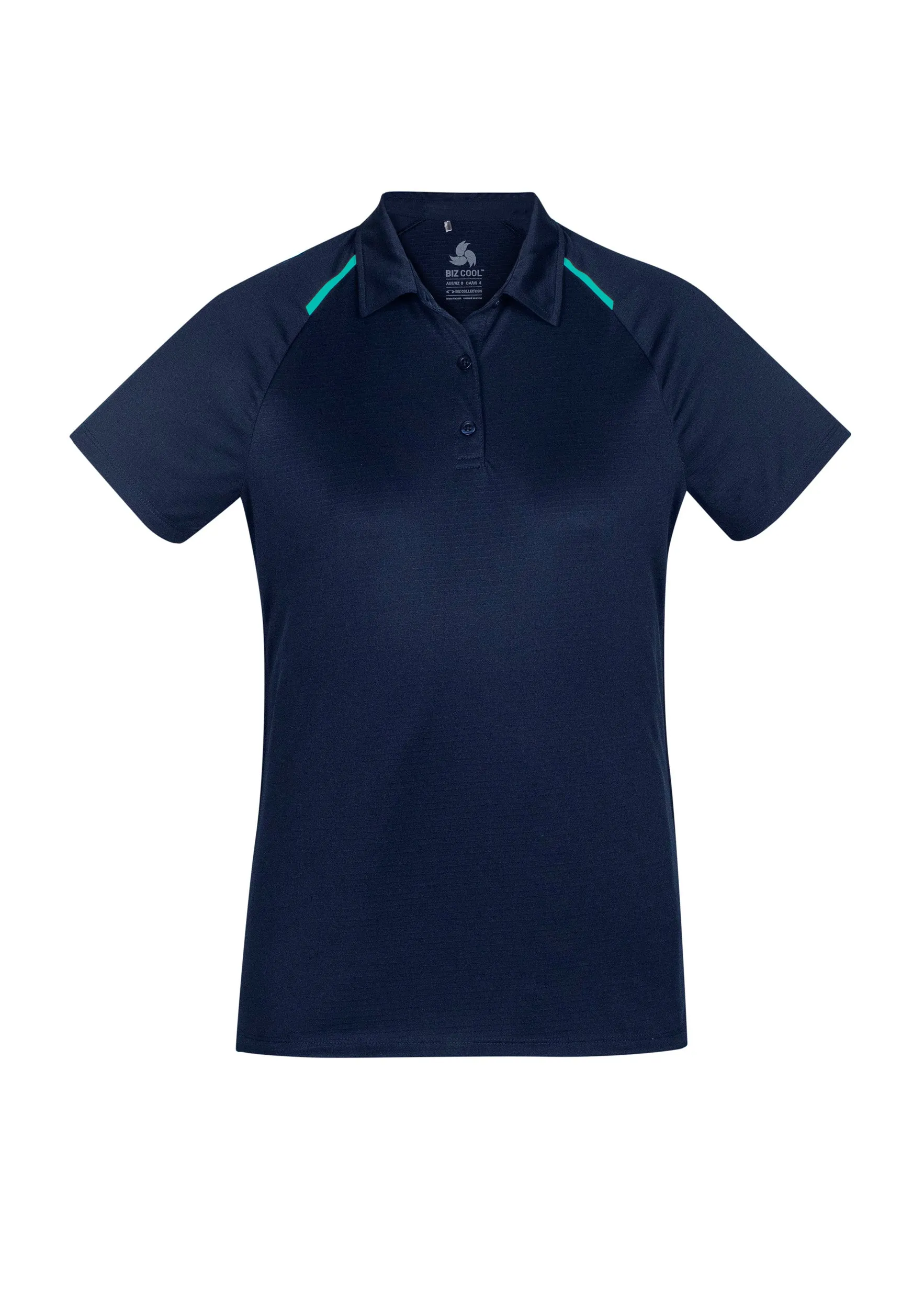 Biz Collection P012LS Ladies Academy Contrast S/S Polo