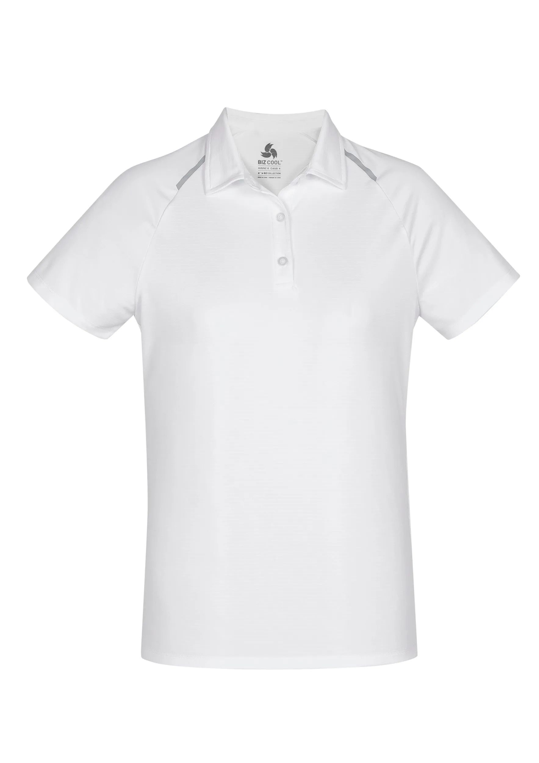 Biz Collection P012LS Ladies Academy Contrast S/S Polo