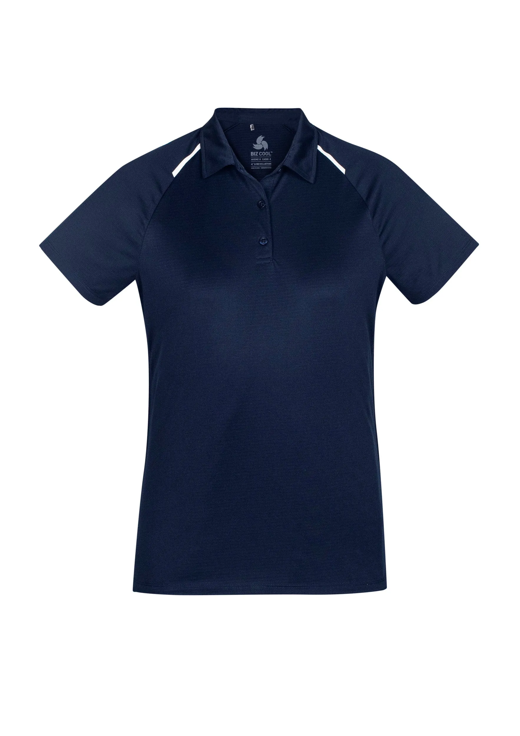 Biz Collection P012LS Ladies Academy Contrast S/S Polo