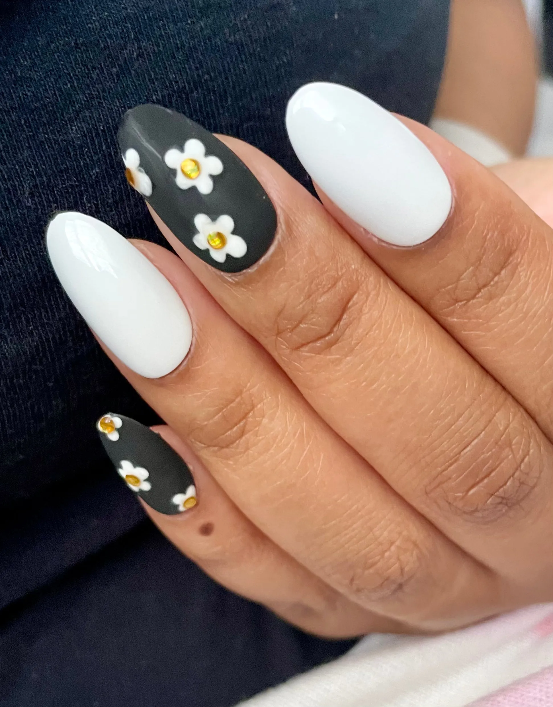 Black and White Daisies