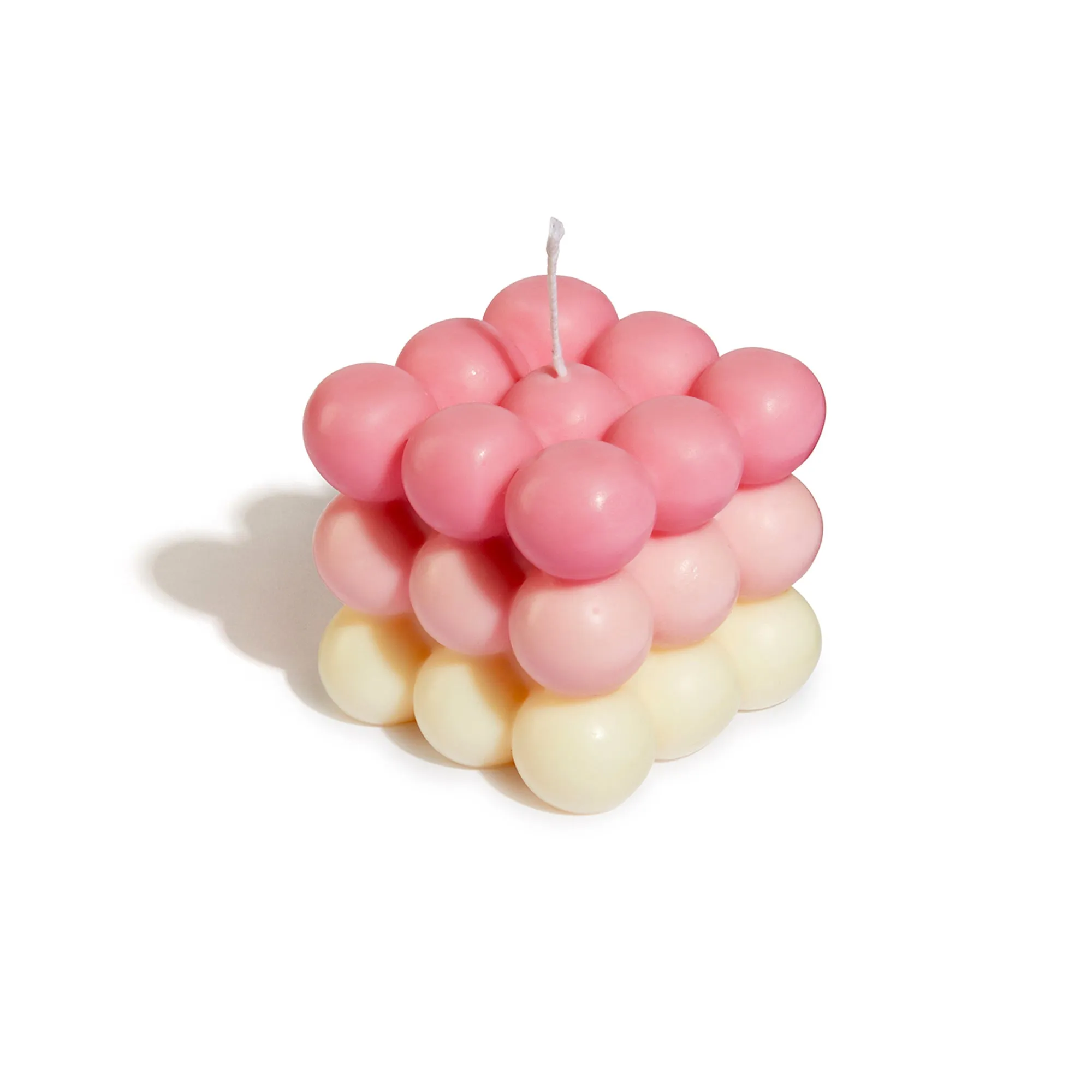 Bobble Cube Candle - Pink Ombre