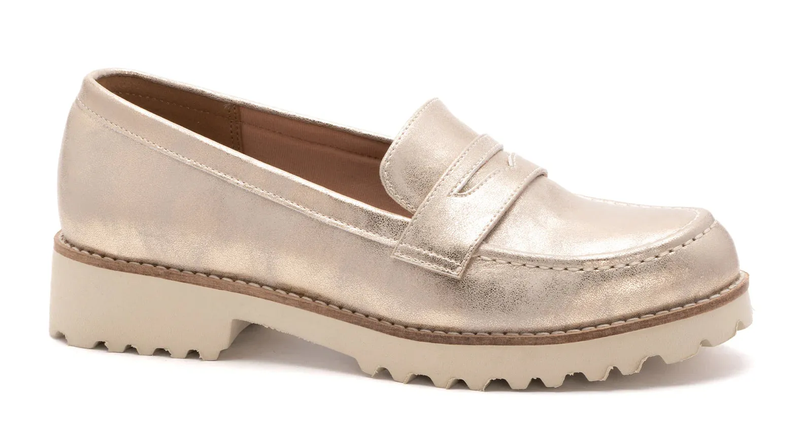 Boost Loafers - Gold Metallic