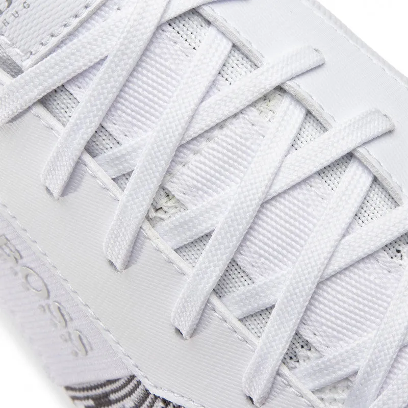 Boss Running-style trainers in mixed materials with knitted sock - TB0386