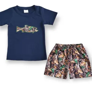 Boys shorts set fishing