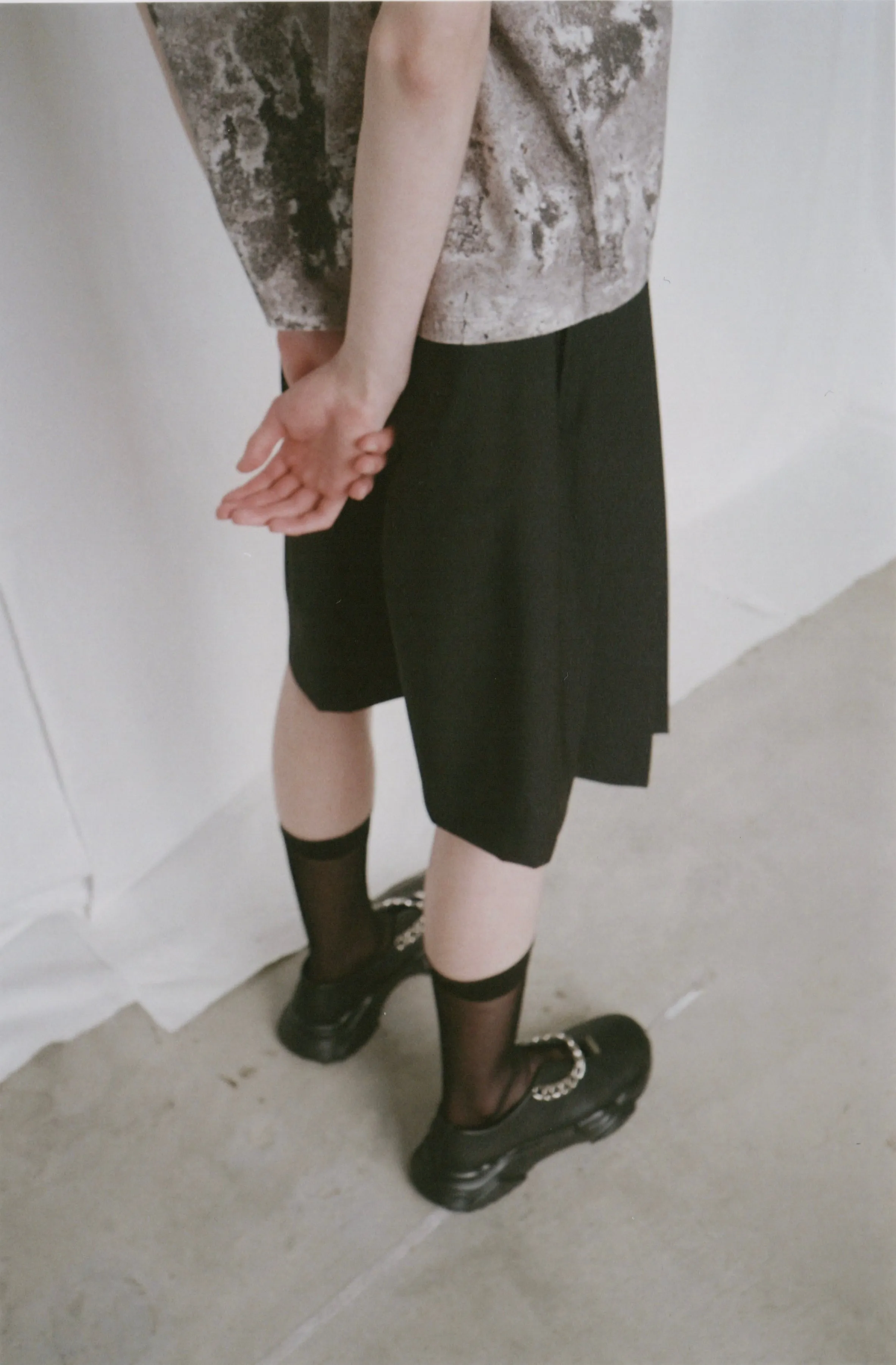 Chain Slit Airy Shoes_Original