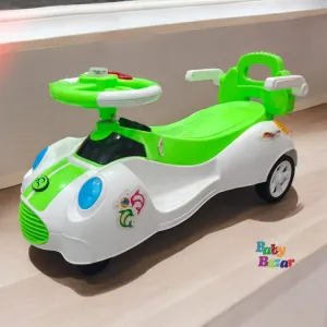 Children's Twisting Car Swing Car For Baby Kids for White color