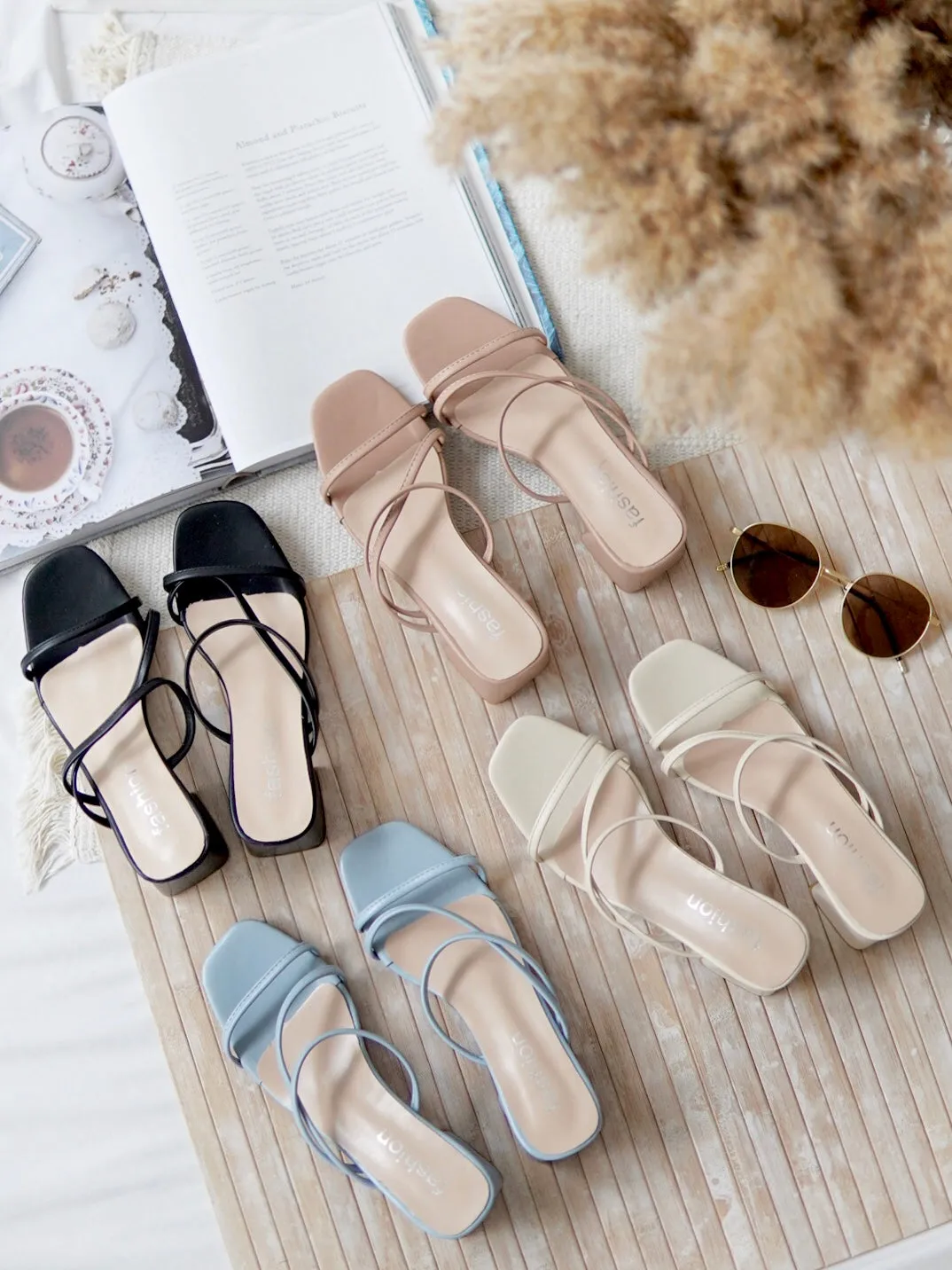 CLAIRE HEEL SANDALS