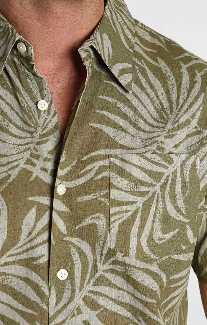 Cotton Linen Short Sleeve Shirt