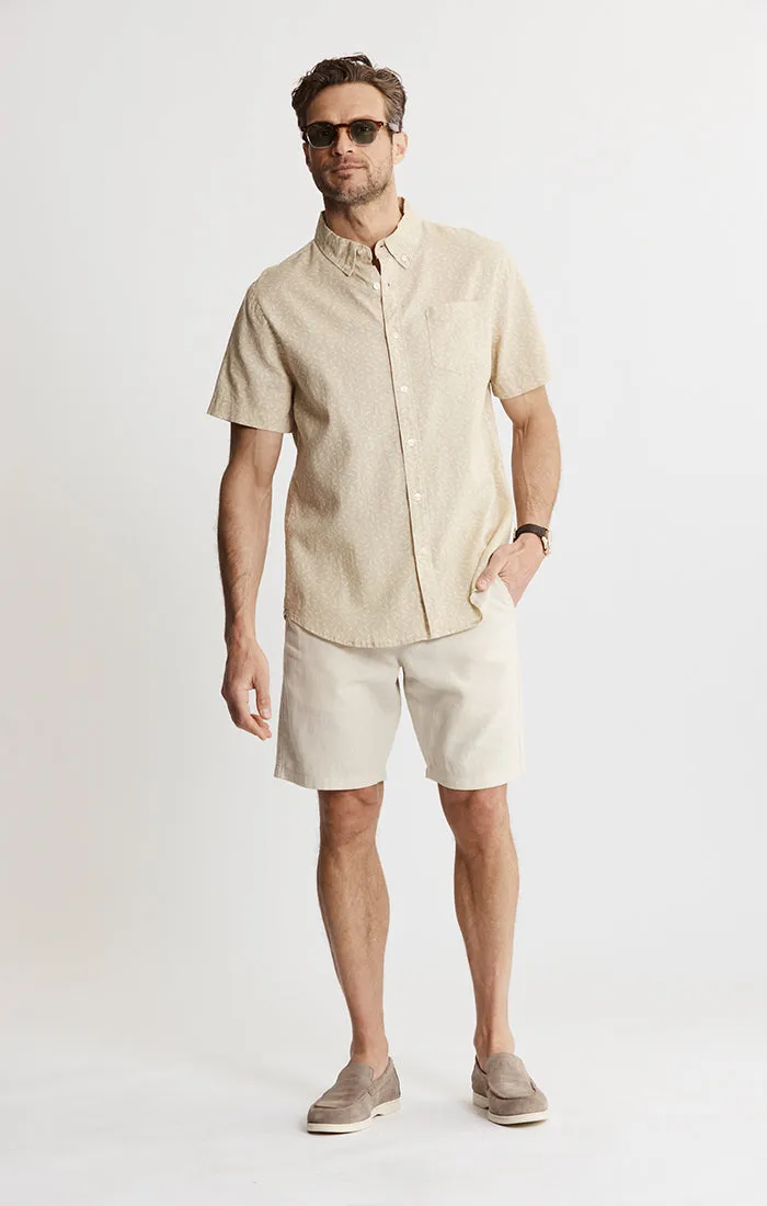 Cotton Linen Short Sleeve Shirt