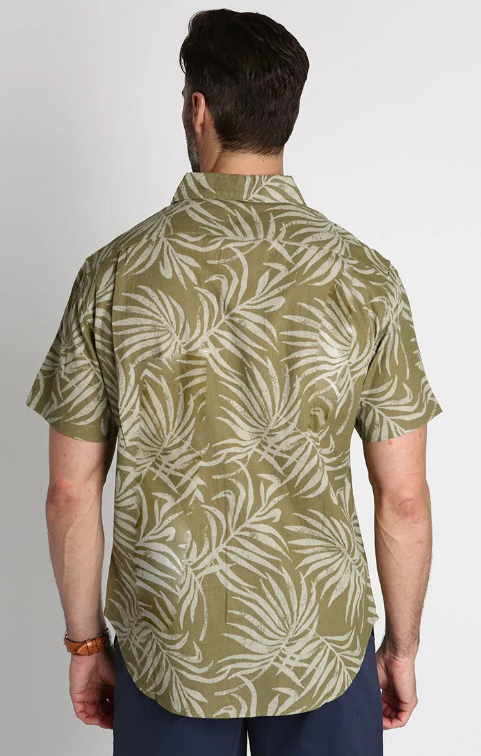 Cotton Linen Short Sleeve Shirt