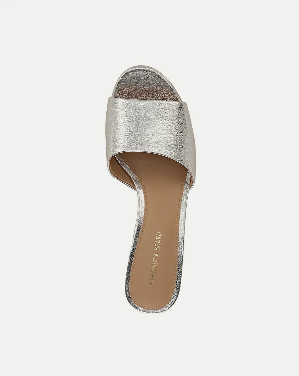 Dali Metallic Leather Platform Sandal