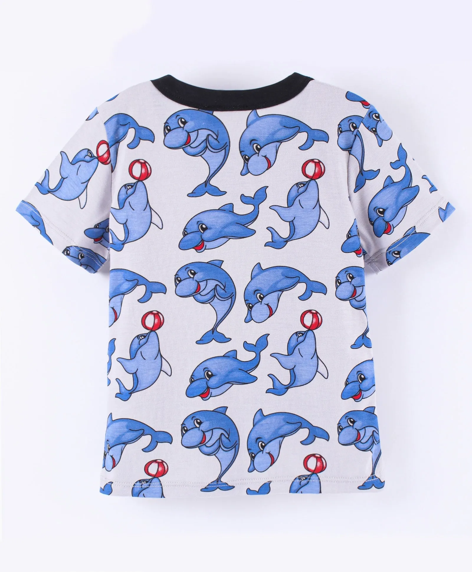 Dolphins Printed Tshirt Short Set