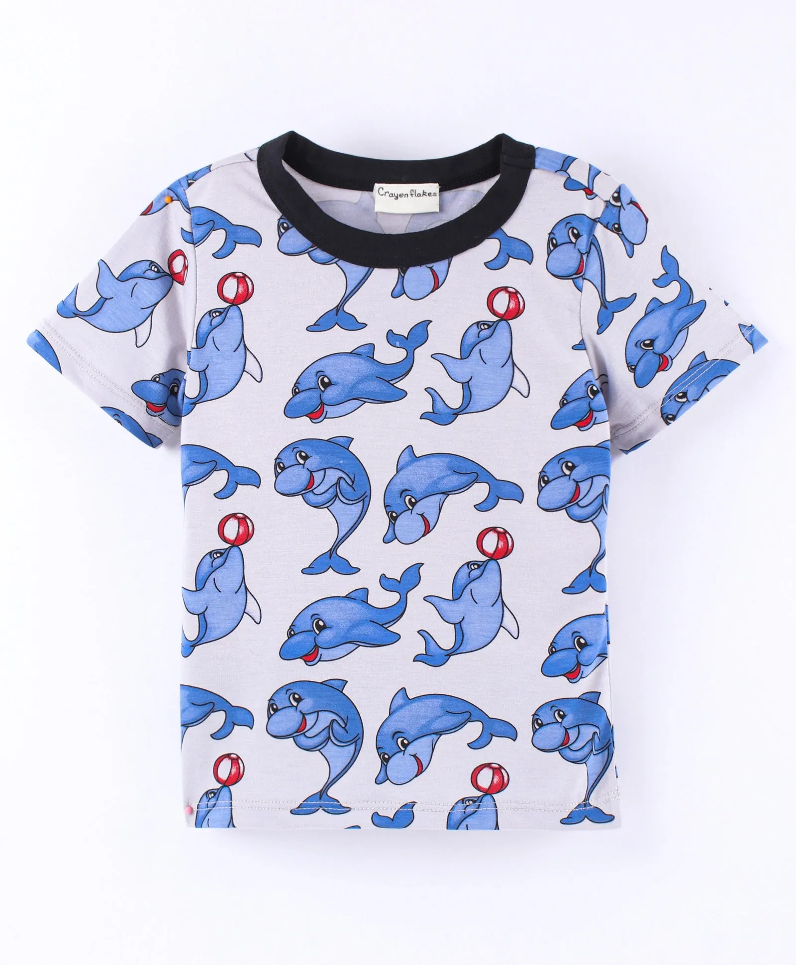 Dolphins Printed Tshirt Short Set