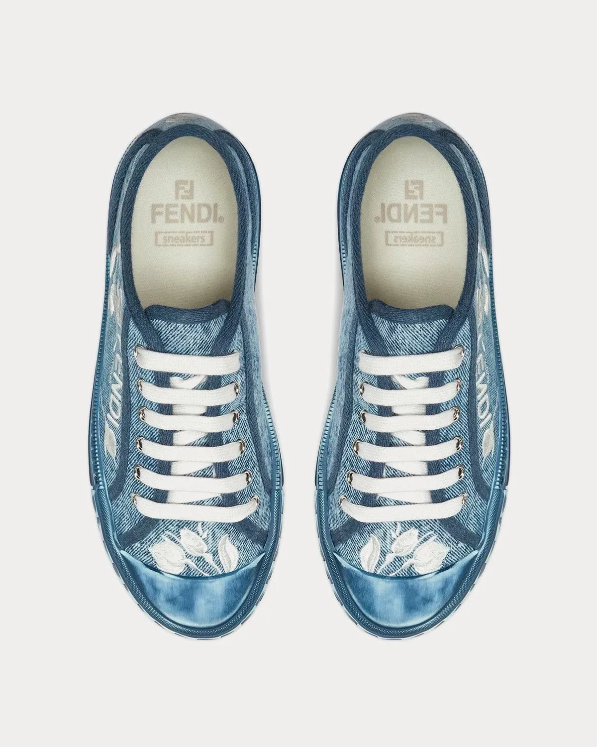Domino Denim Light Blue Low Top Sneakers