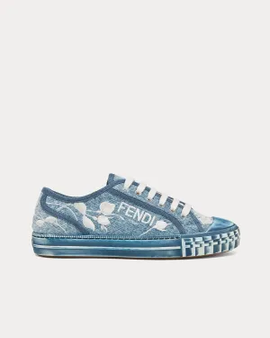 Domino Denim Light Blue Low Top Sneakers