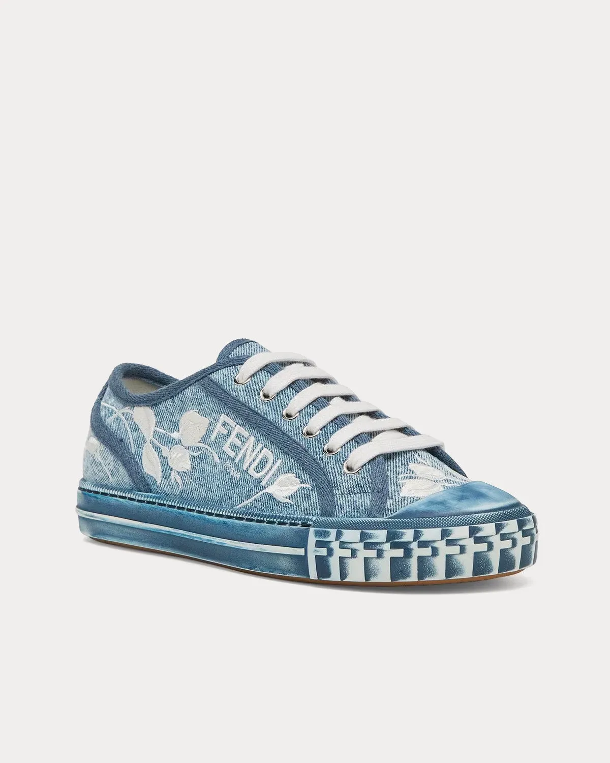 Domino Denim Light Blue Low Top Sneakers