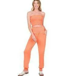 Elina Tube Yop And Jogger Pants Set-FINAL SALE