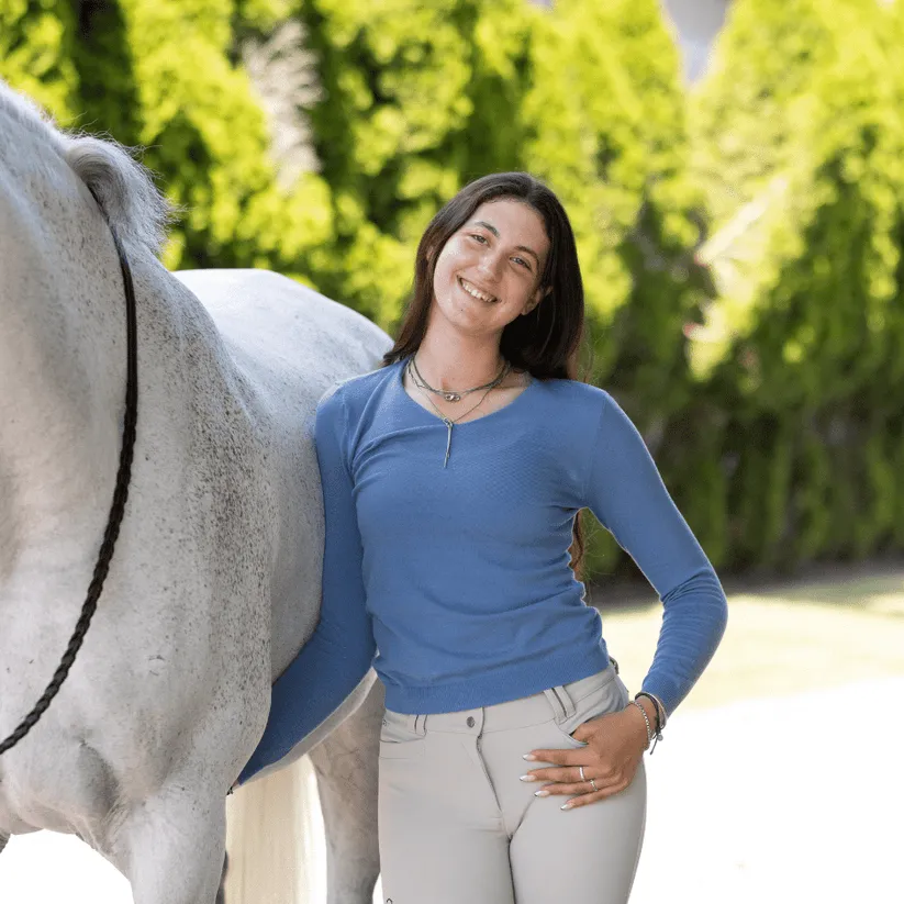 Essential V-Neck Sweater - Monaco - Ladies