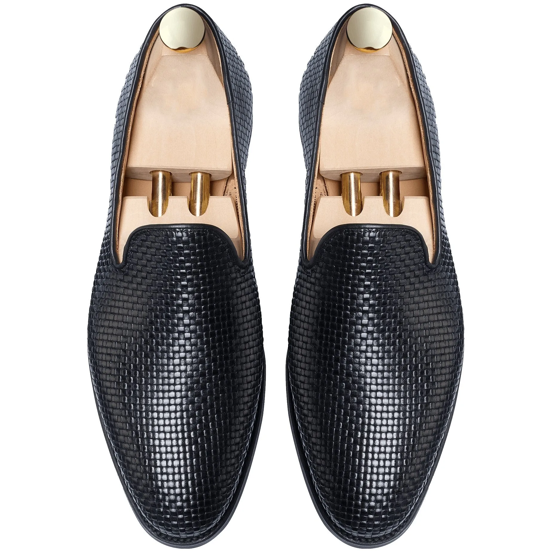 Flat Feet Shoes - Black Leather Bexley Loafers with Arch Support