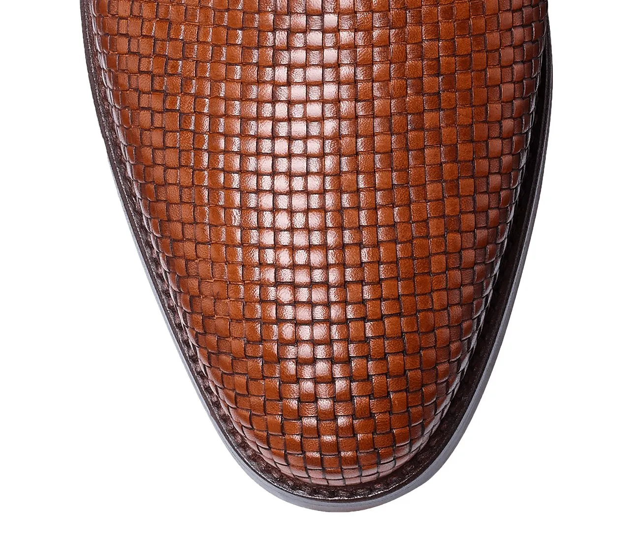 Flat Feet Shoes - Tan Braided Leather Forst Loafers with Arch Support