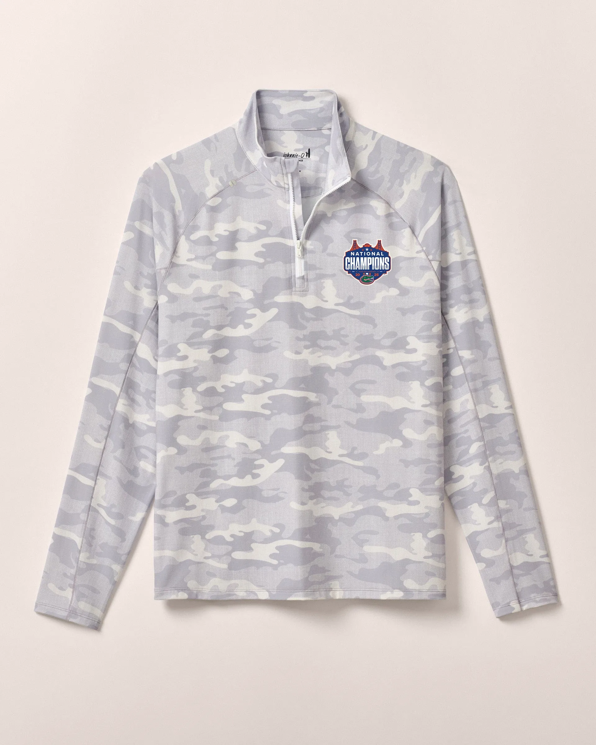 Florida Patton Performance Camo 1/4 Zip - 2025 Men's College Basketball Champions Logo