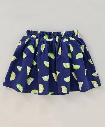 Frill and Strap Lemon Top Skirt Set