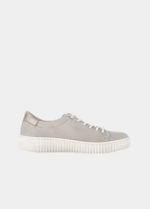 Gabor Casual Beige Suede Slip On Trainers