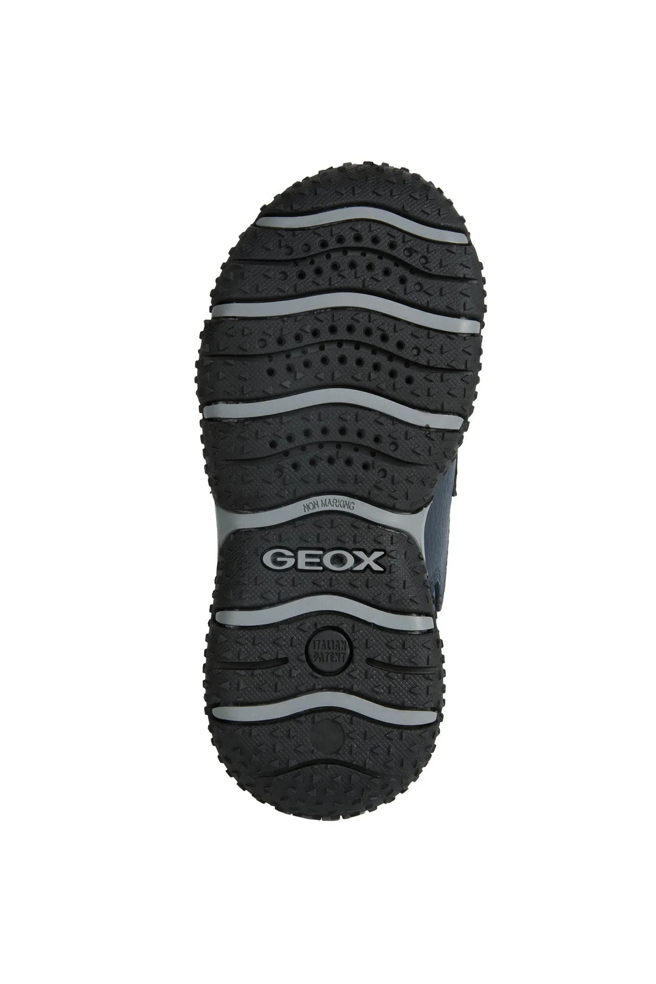 Geox Kids Trainers | Baltic Velcro | Navy & Orange