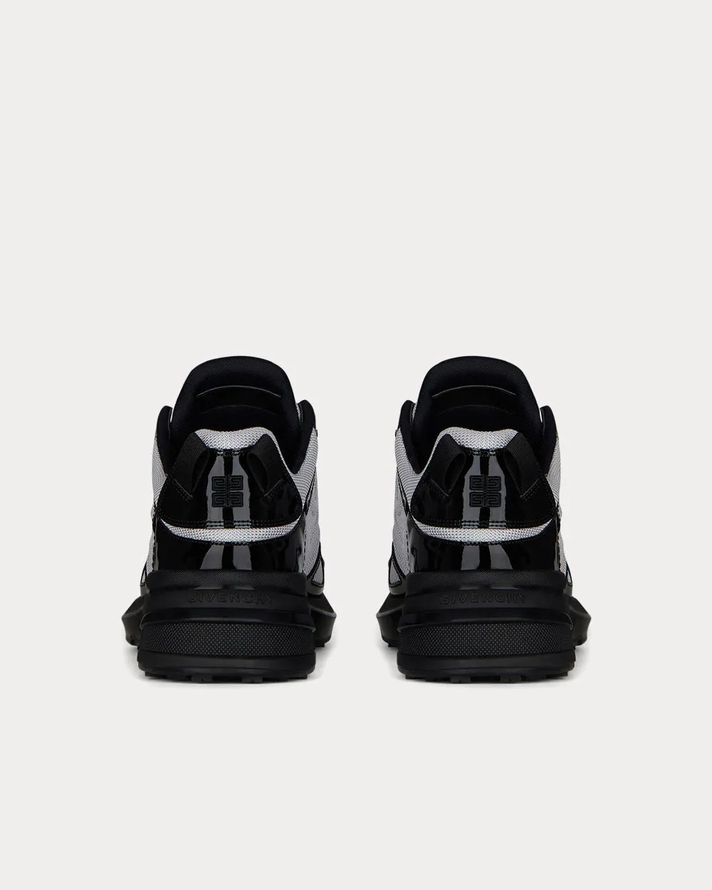 GIV 1 Light Technical Canvas & Patent Leather Metalic Low Top Sneakers