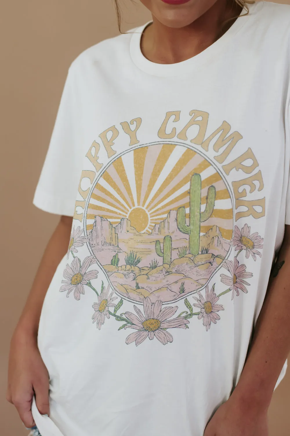 Happy Camper Oversized Graphic Tee