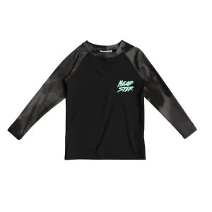 Headster Tie dye black rashguard Black