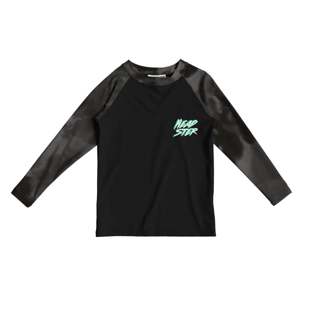 Headster Tie dye black rashguard Black