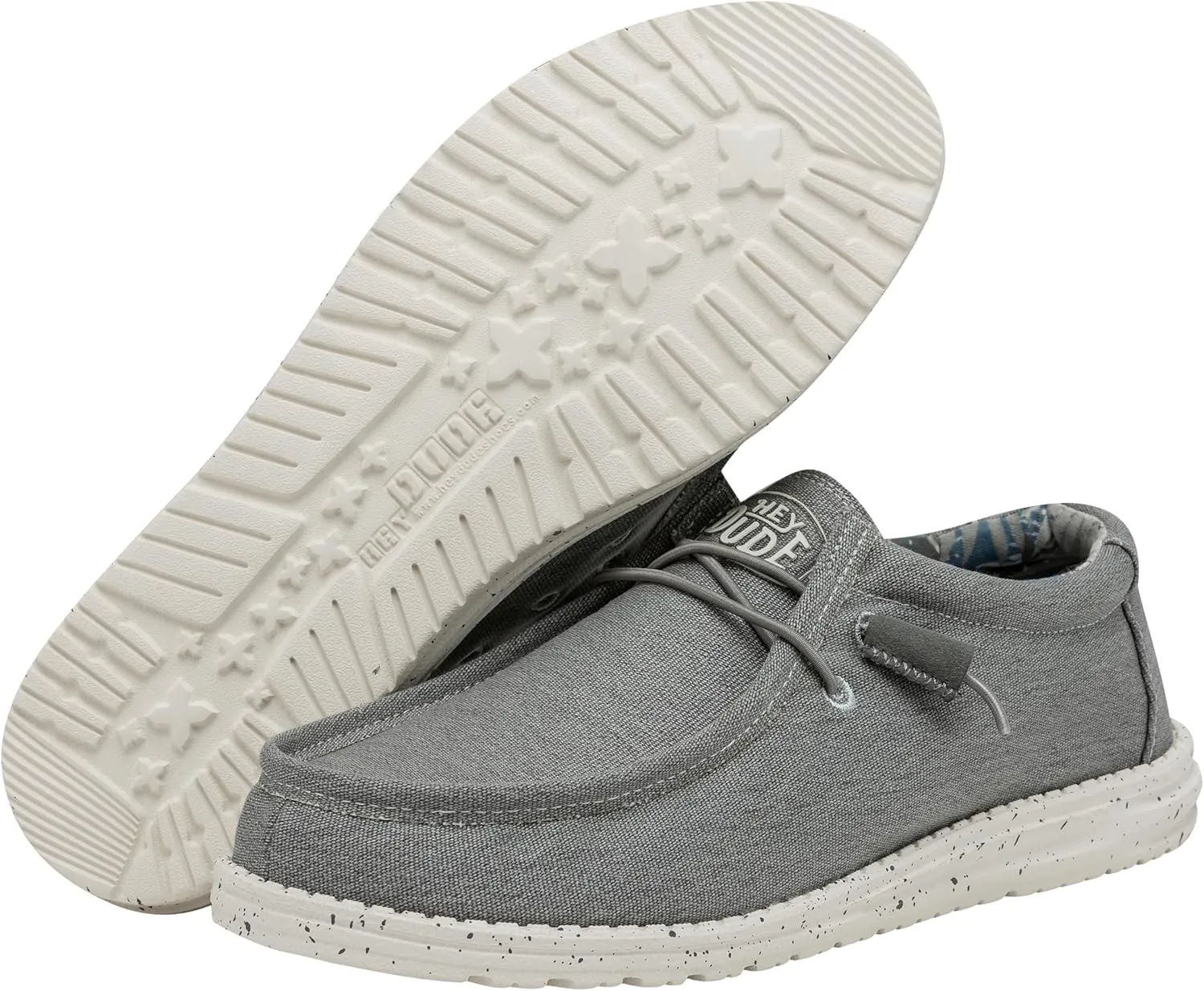 Hey Dude Men's Wally Stretch | Men's Loafers | Comfortable & Light-Weight