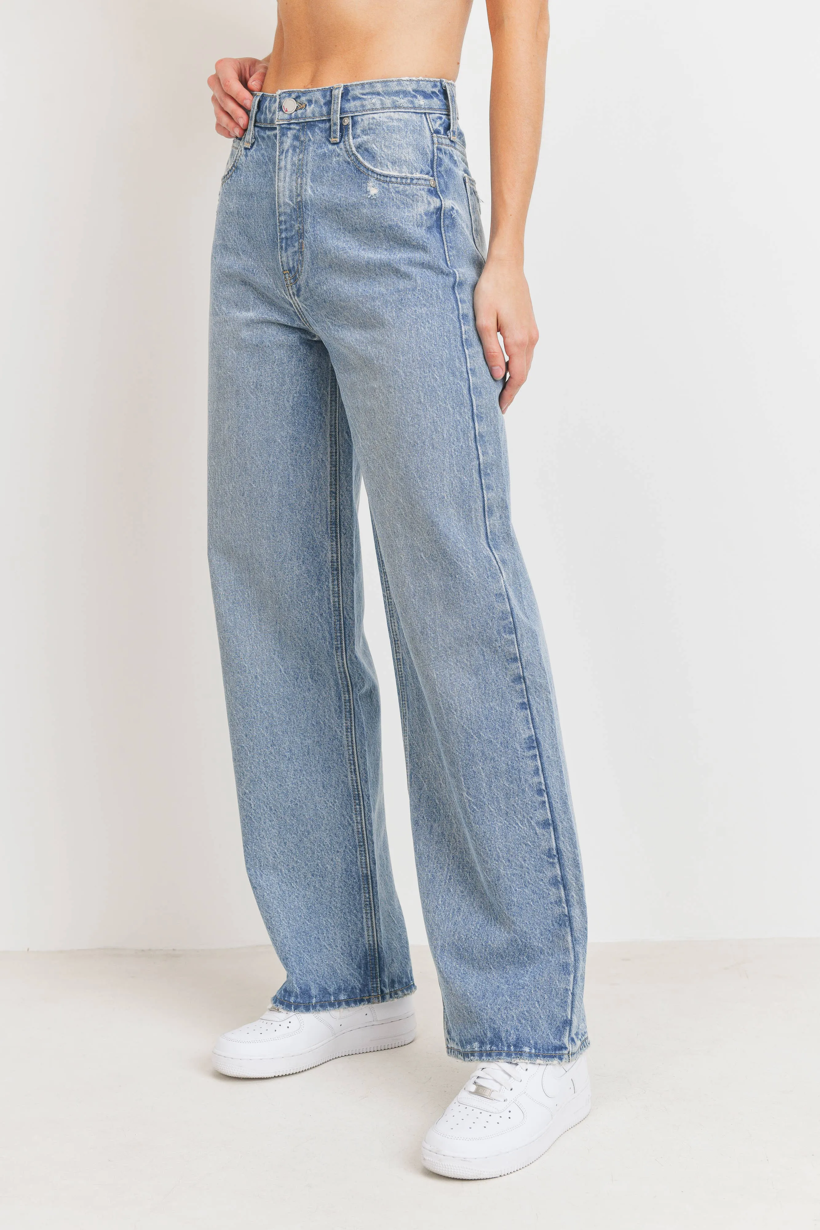 High Waist Skater Jeans