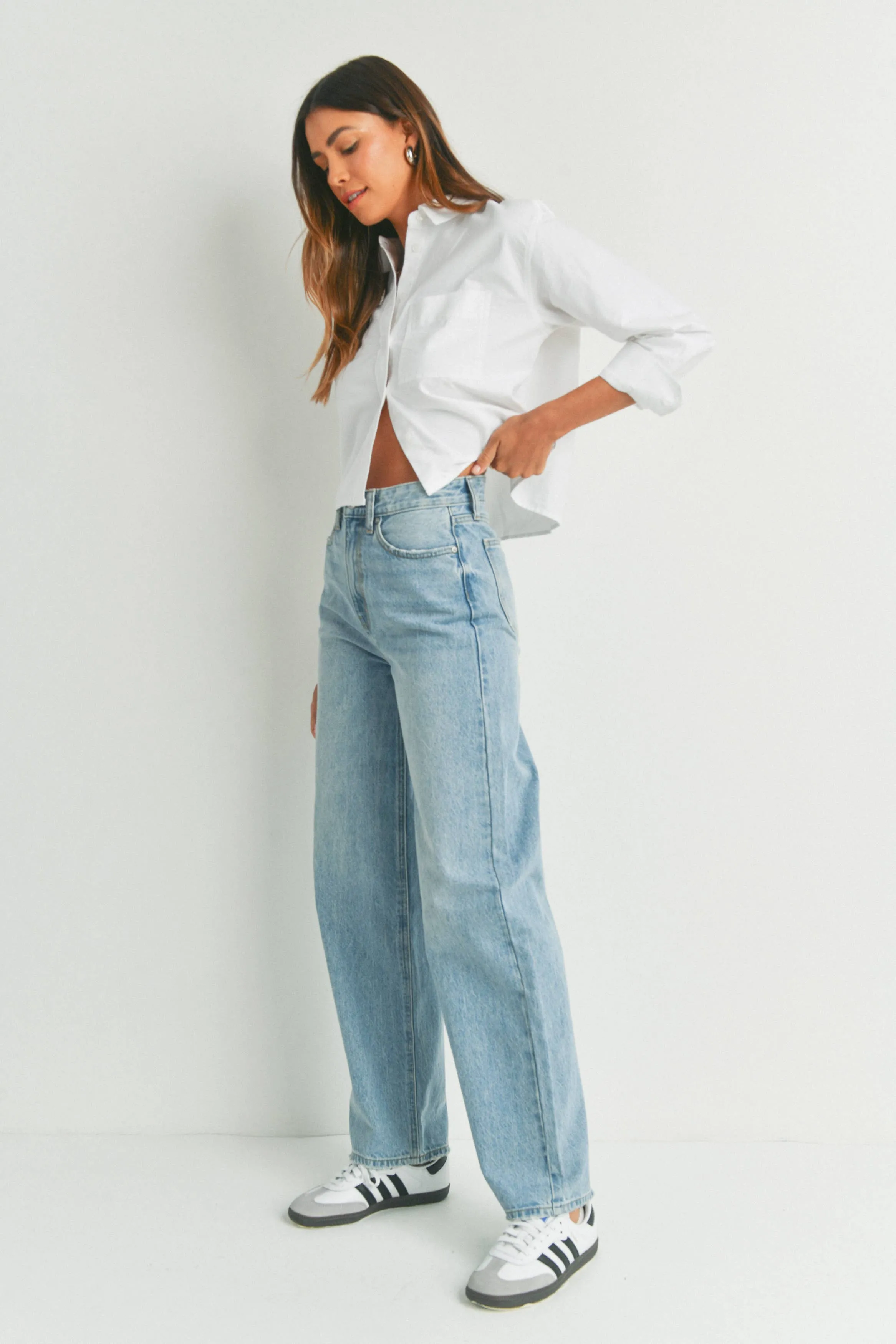 High Waist Skater Jeans