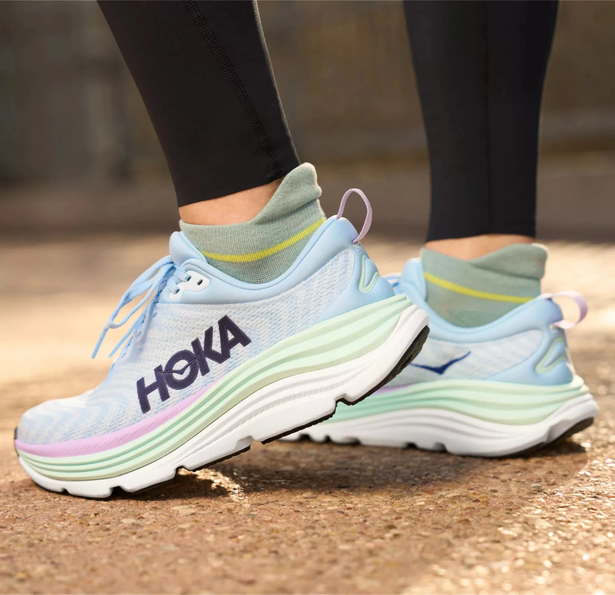 Hoka Womens Gaviota 5- Airy Blue/Sunlit Ocean (1134235-ABSO)
